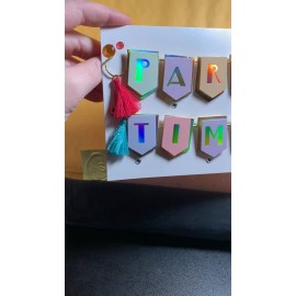 Tailormade Multi-use Card 3D Party Time! Birthday Celebration Invitation!