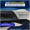 Five Oceans 5-Slotted Louvered Ventilators, 13-1/4-Inch x 4-3/4-Inch, White ABS