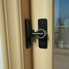 Wocoe Barn Door Latches,Black(Luminous) 90 Degree Gate Lock,Flip Gate Latches