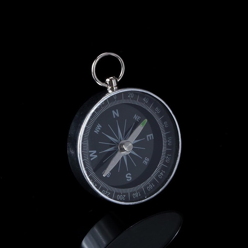 Simple Hiking Compass Navigation, Pocket Navigation With Adjustable Declination, for