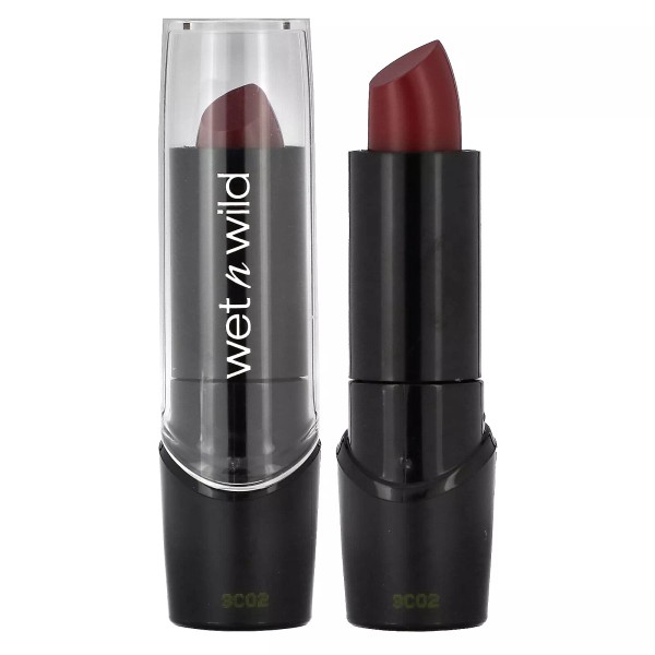 wet n wild Silk Finish Lipstick, 535D Black Orchid, 0.13