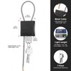 BOZZYS Adjustable Cable Padlock with 3 Keys | 1.15ft L