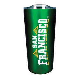 The Fanatic Group San Francisco Double Walled Soft Touch Tumbler, Design-1 - Green