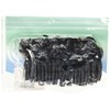5" Double Tail GRUB Black W/Large Blue Flake (20 Pack)