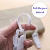 Super Strong Swivel Hanging Hooks - Laundry & Curtain Clips,