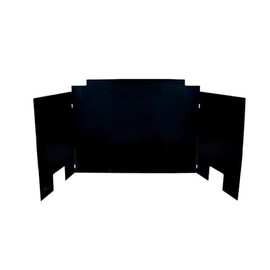 RH Peterson Co. Contemporary Three Panel Black Porcelain Fyreback - 18 Inch