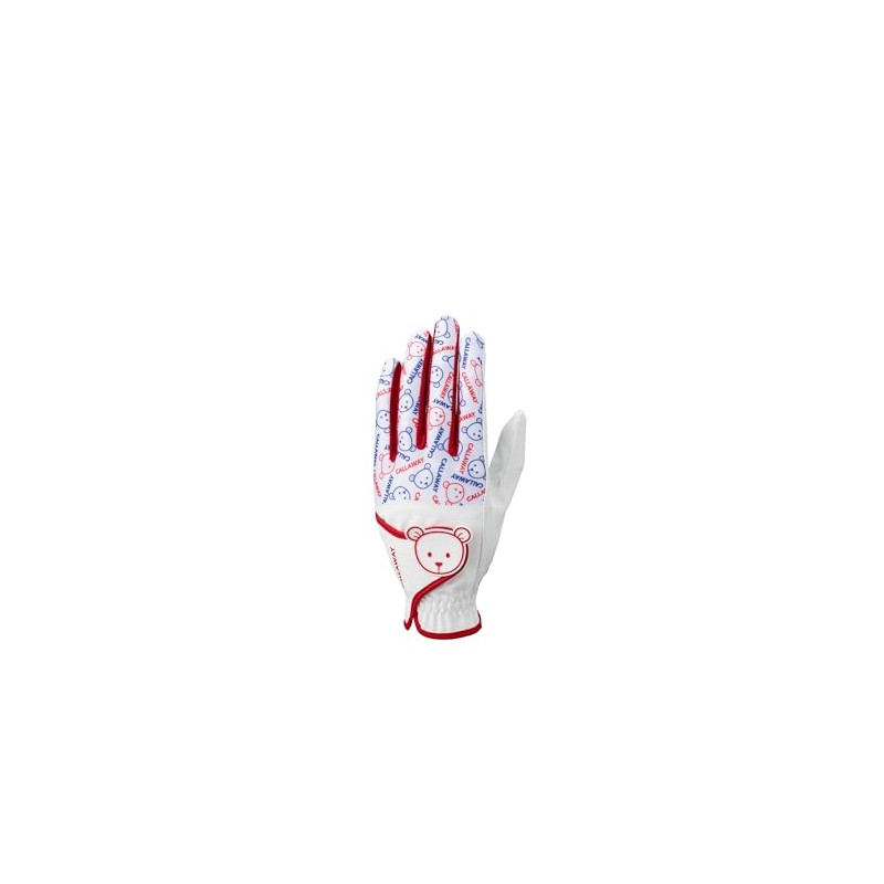 Callaway Glove BEAR DUAL WMS WHT/RED 21 24 (21 cm