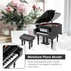 Jenngaoo Miniature Piano Model, Black Piano Musical Instrument Model Wooden
