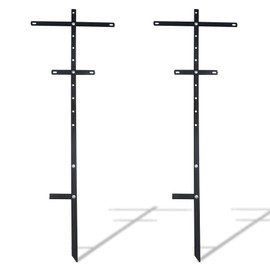 Abeicy 2 Pieces Heavy Duty Metal T Bar Yard Sign Stake, for Holding and Standing Signs in Lawn, Ground, Garden, Park or Outdoor Decoration, 46 Inches