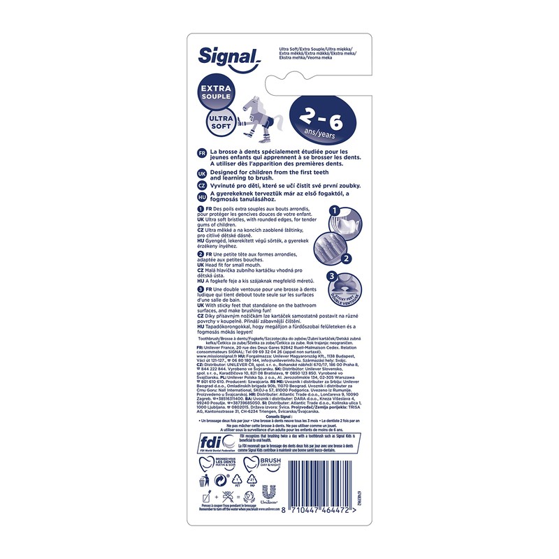 Signal Soft Toothbrushes for Children 2-6 Years (Pack of 3)