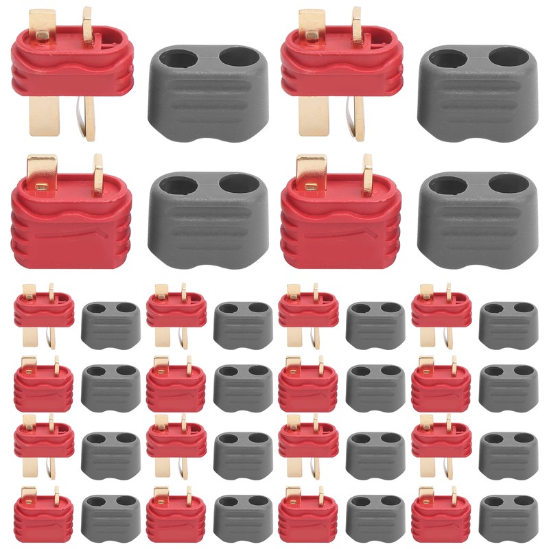 10Sets RC Connector Adapters T Plug Male/Female with Protective Case