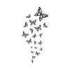 Newstamps Stamp Butterfly Swarm Motif Stamp Large Wooden & Rubber