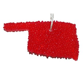 ChicWick Car Candle Strawberry Leather Oklahoma Shape Car Freshener Fragrance