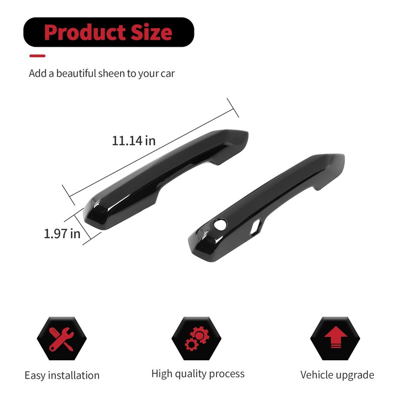 RT-TCZ Door Handle Cover Trim Decoration Exterior Accessories for Ford