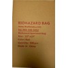 Red Biohazard Specimen Bag 11x15 inches 500 pcs stick on