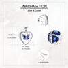 HBLICY Butterfly Locket Necklace for Women S925 Sterling Silver Heart