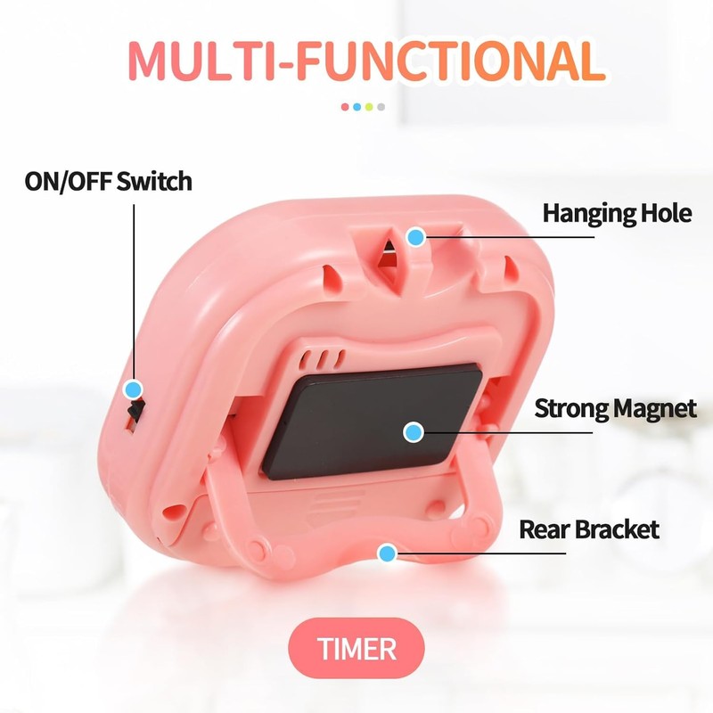 Kitchen Timer,2 Piece Multi-Function Electronic Timer,H HOME-MART Magnetic Digital Timers