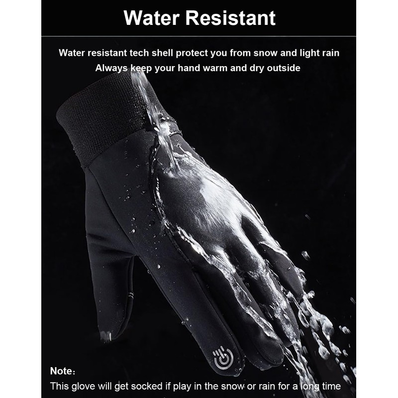 Winter Gloves Men & Women, Touch Screen Gloves Running Gloves