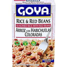 Goya Foods Rice and Red Beans, Seasoned Rice Mix, 7 Ounce (Pack of 12)