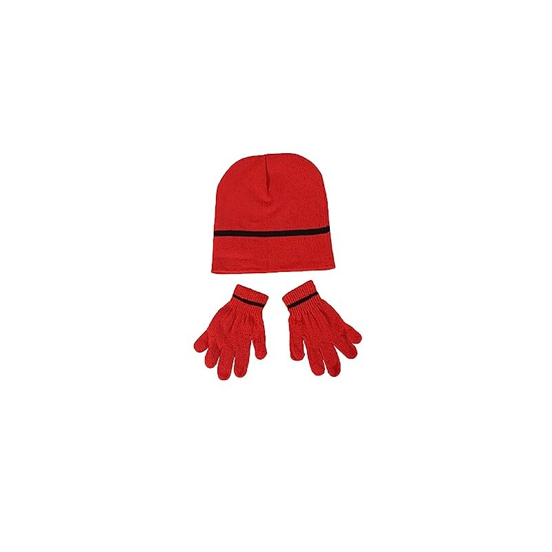 Boys Children's Hat And Gloves Set Kid's Warm Beanie Hat