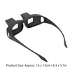 Prism Glasses Stylish Compact Black Large Resin Glass 16cm Frame