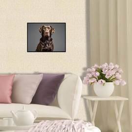 QACEYID Diamond Art Chocolate Labrador Retriever 5D Diamond Painting DIY Kits Full Round Drill Rhinestones Crystal by Number Mosaic Arts and Crafts for Living Room Bedroom Home Wall Decor 12x16 inch