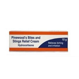  Pinewood's Bite & Stings Relief Cream - Hydrocortisone 1% w/w (10 x 10g Tube) GSL