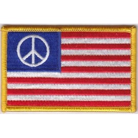 Unbranded USA Piece in Flag (G) Embroidered Patches 3"x2" iron-on