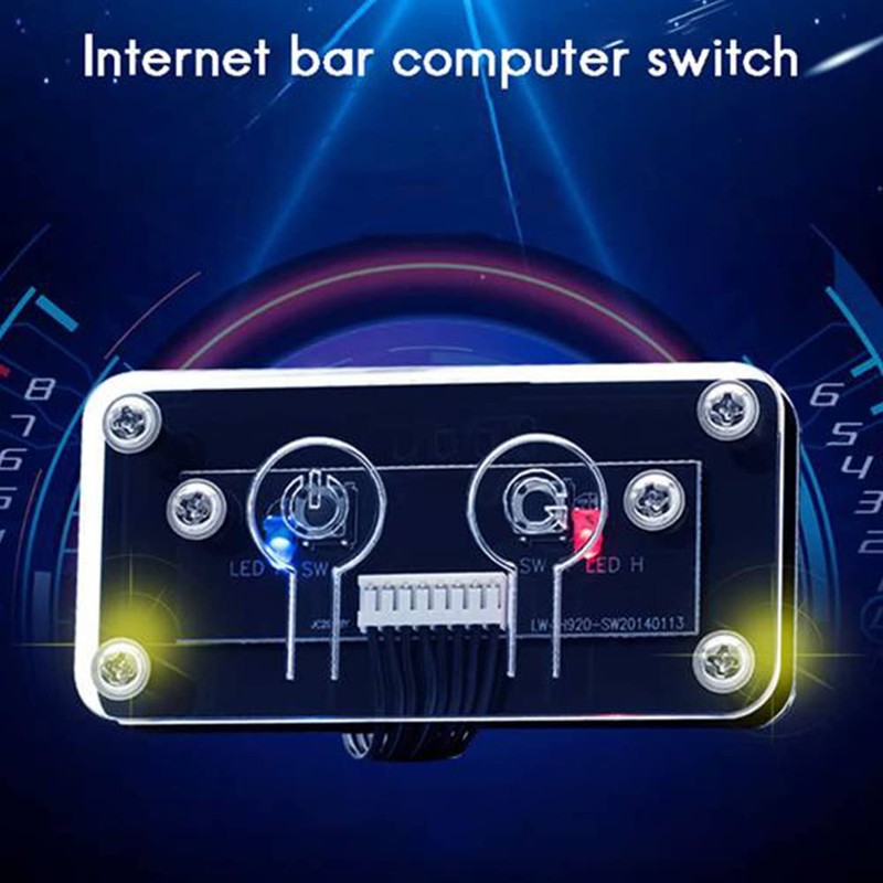 Idhadkc Desktop Computer Switch External Power Switch Power Button+Restart Button