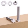 M10-1.5 x 75mm (6 Sets) Hex Bolt with Hex Nut,