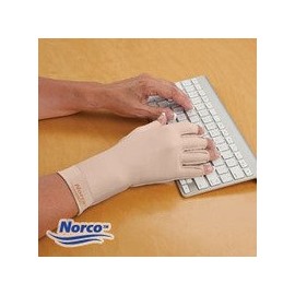 Edema Glove, Over Wrist, 3/4 Finger, Size: S, Right