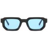 RUNHUIS Vintage Rectangle Sunglasses Women Men Retro Small Square Chunky