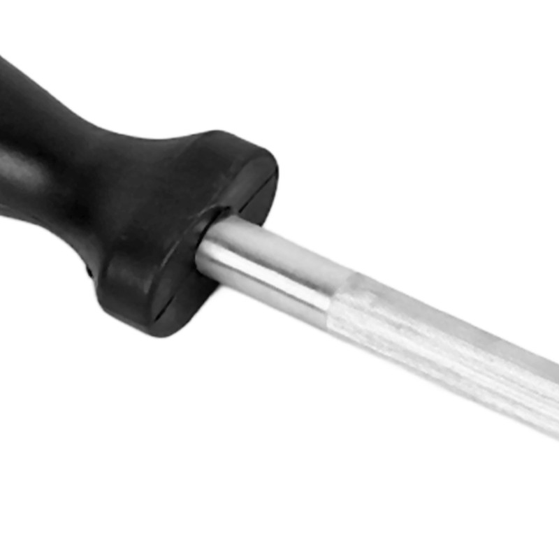Knife Sharpening Steel Fine Groove Sharpener Rod Round 8in for