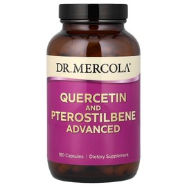 Dr.Mercola Quercetin Pterostilbene 180 Capsules Supplement, 1 / Dr. Mercola 닥터머콜라 퀘르세틴 프테로스틸벤 180 캡슐 보충제, 1