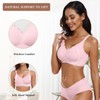 OEAK Womens Wireless Bras Push Up Support Full Coverage Bralettes