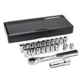 GEARWRENCH 21 Pc. 3/8" Drive 6 Pt. Pass-Thru™ Tool Set, SAE/Metric - 8921