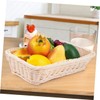 NOLITOY 1Pc Woven Storage Basket Food Grade PP Material Fruit