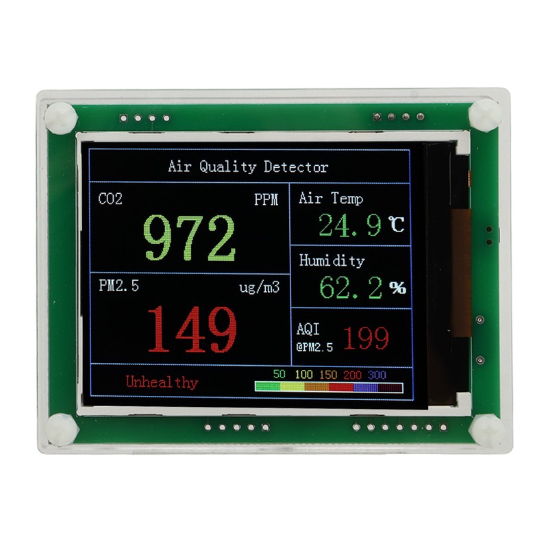 Air Quality Monitor Home Carbon Dioxide Detector High Accuracy Sensor