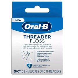 Glide Threader Floss 30 Each (Pack of 6)