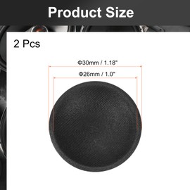 MECCANIXITY 2Pcs Speaker Dust Cap 30mm/1.2" Outer Diameter Dome Paper Cap Subwoofer Coil Cover Caps for Speaker Decoration Accessory Replace Repair