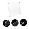 jojofuny Acrylic CD Display Stand Clear Mini Photo Frame Organizer