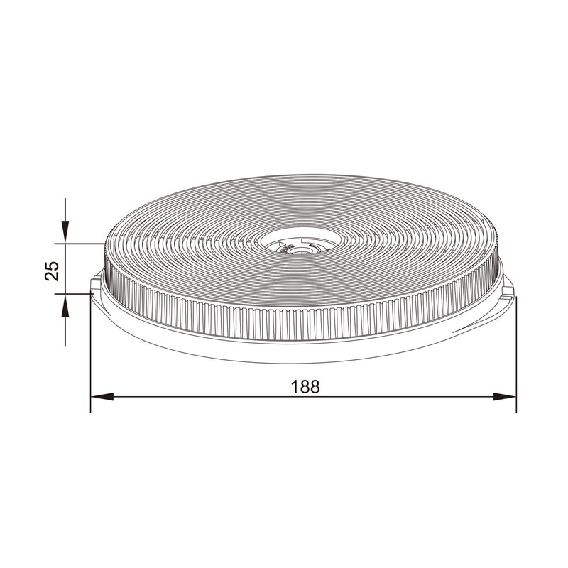 FIREGAS CC170 Recirculating Carbon Charcoal Filter Replacement for FIREGAS Cooker