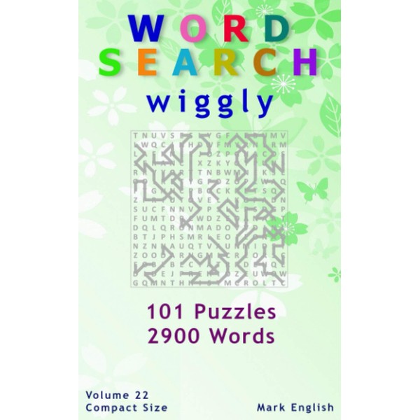 Word Search: Wiggly, 101 Puzzles, 2900 Words, Volume 22, Compact