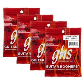 GHS Boomers - Cuerdas de guitarra eléctrica – Acero niquelado – Tono brillante, equilibrado y duradero – Sensación suave y afinación estable – Fabrica