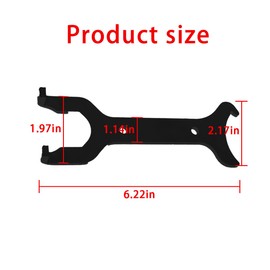 Mandark Motorcycle Rear Shock Spanner Wrench, Motorbike Shock Spanner Adjustment Tool, Automotive Wrench Tool Accessories Compatible with Sportster XL 883 1200 Touring Softail Dyna (Black)