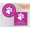 Paw Print Address Labels Pet Stickers/labels (#086-SS)