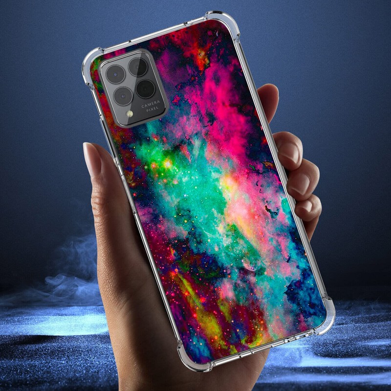 Beaucov Revvl 6 Pro 5G Case, Colorful Universe Sky Drop
