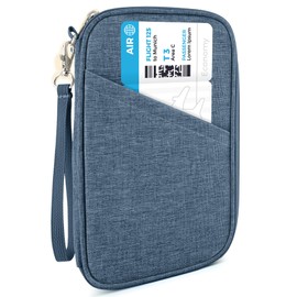 Passport Holder Family, Women Rfid Blocking Passport Wallet, Travel Essentials Premium Wallets, Waterproof Passport Holders Bag for Men Traveling, Travel Document Organizer Credit Cards Case