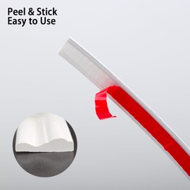 TriMold Peel and Stick Chair Rail Molding, Self-Adhesive Wall Trim for Home Decoration & Wall Protection, 3m x 32mm