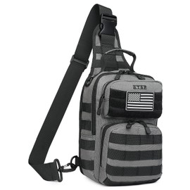 ATBP Tactical Sling Backpack With Holster Military Crossbody Bag for Men Single Shoulder Back Pack 10L